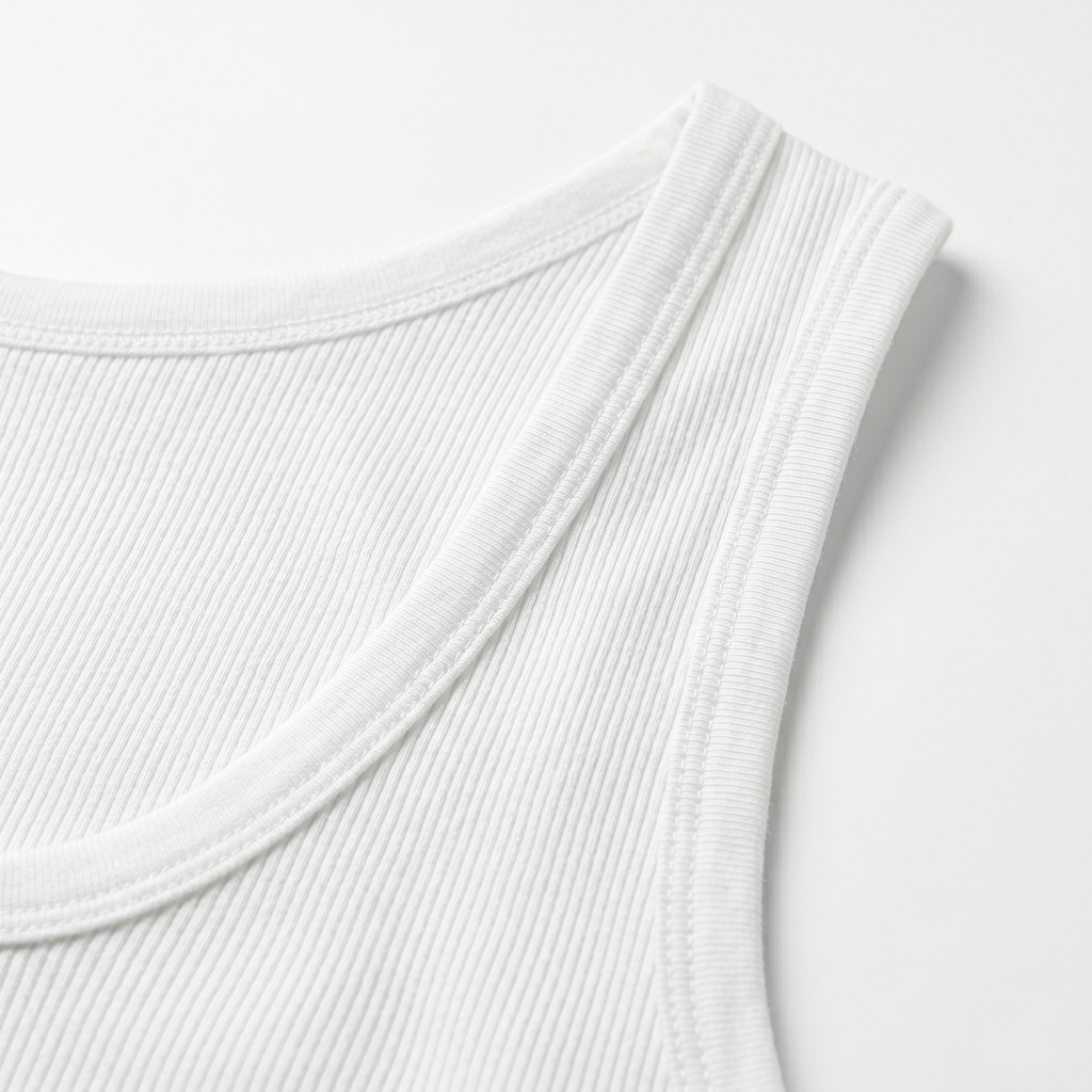 Luxury Pima Cotton Ribbed Vest