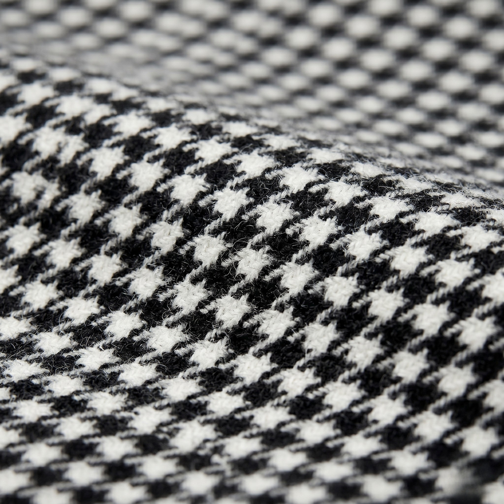 Merino Wool Houndstooth Scarf