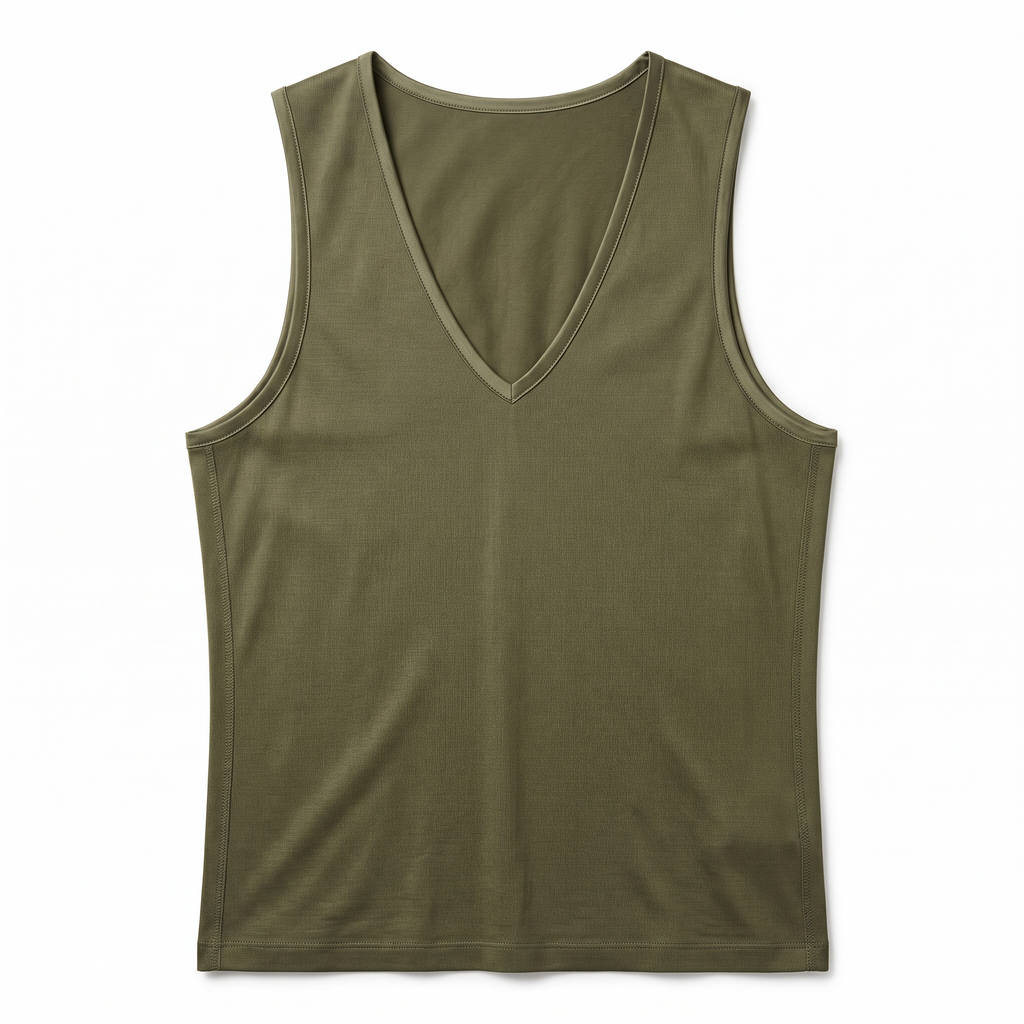Tailored Cotton-Silk Blend Vest